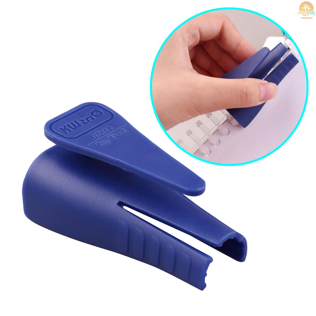 KW-trio Plastic Binder Ring Opener for Loose Leaf Binders Binding Spines Combs Opening and Closing