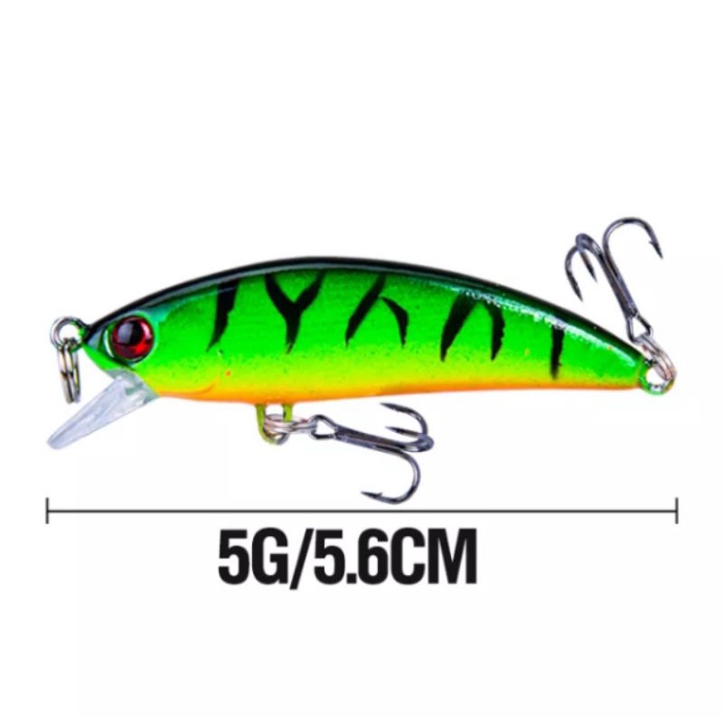 ( MS 1 ) Umpan pancing minnow sinking 5.6 cm/ 5 gram