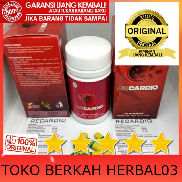 

100% ASLI RECARDIO ASLI , Obat Hipertensi , Diabetes , Kolestrol Original BPOM