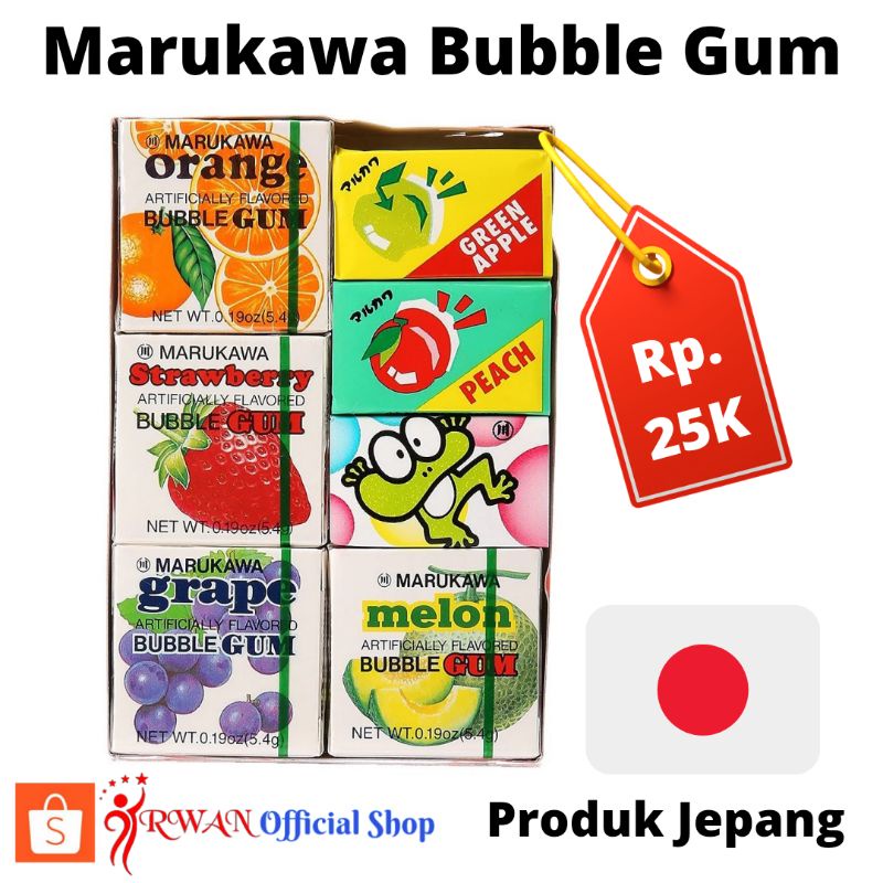 

PERMEN KARET IMPOR ORIGINAL MARUKAWA JEPANG