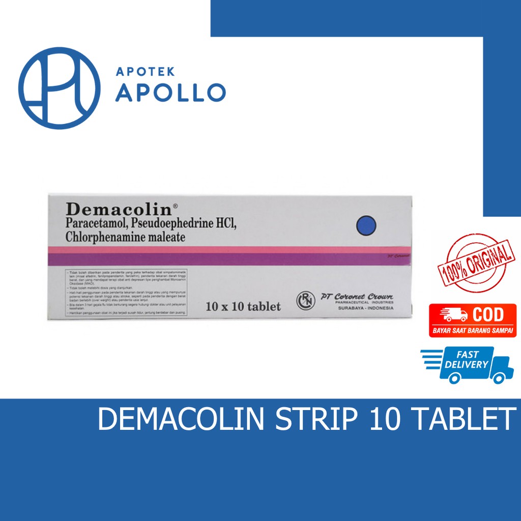 DEMACOLIN STRIP 10 TABLET