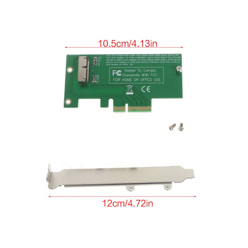 Btsg Adapter Card to PCI-E X4 Untuk 201320142015untuk apple for Air A1465 A146