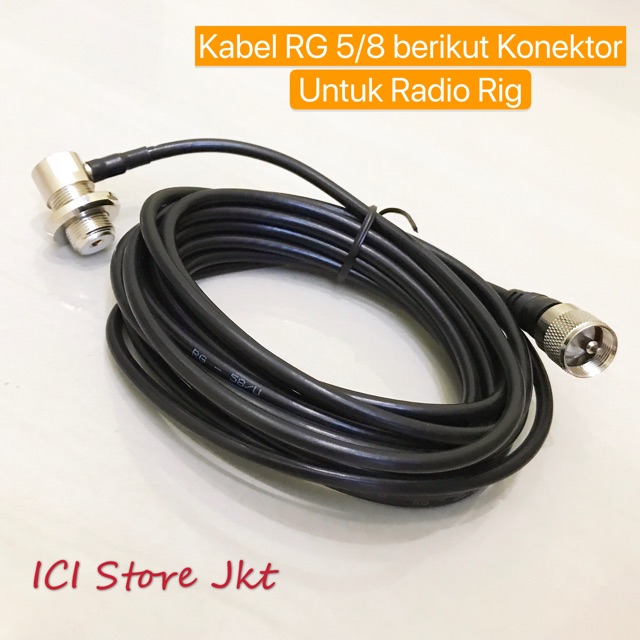 Paket Antena kabel dan braket untuk radio rig