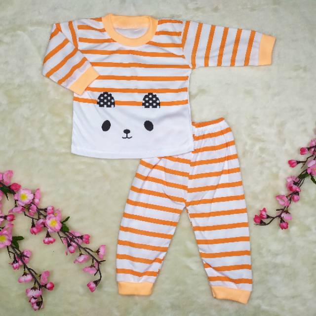 Ss#049 Piyama Bayi 0-12bulan / Pakaian Bayi / Baju Setelan Piyama Anak / Baju Tidur Bayi