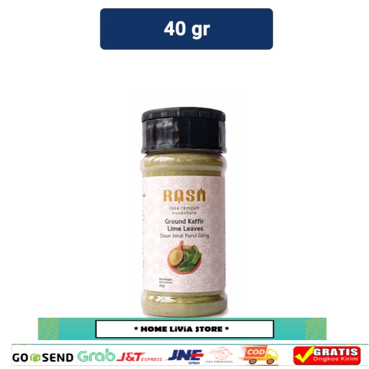 

Rasa Rempah Nusantara Ground Kaffir Lime Leaves / Daun Jeruk Purut Giling 40 gr