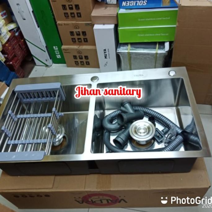 Kitchen Sink Minimalis 2 Lubang / Bak Cuci Piring Valpra Storeterupdate