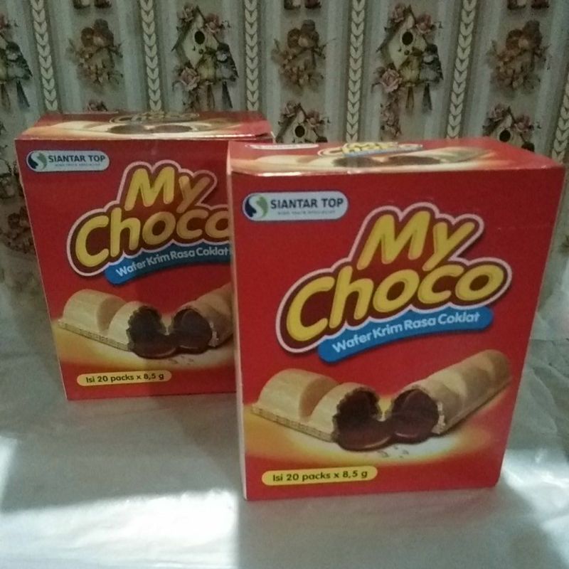 

Wafer may choco krim rasa coklat 1 box isi 20pics