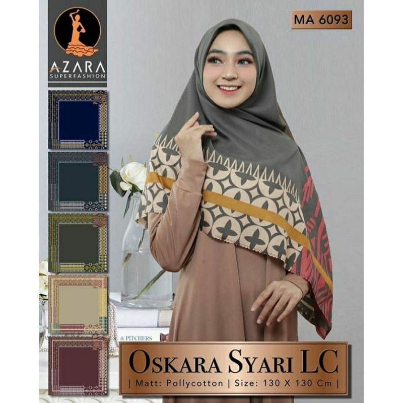 HIJAB SEGI EMPAT SYARI MOTIF | SYARI AZARA