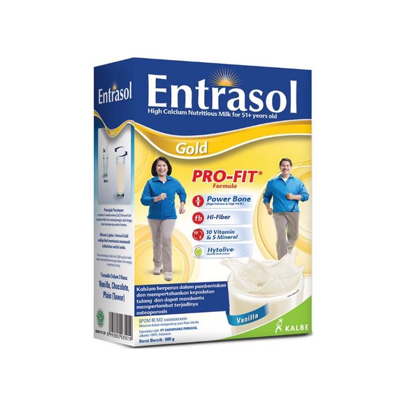 

Entrasol Gold Susu Bubuk Vanila 2X300g