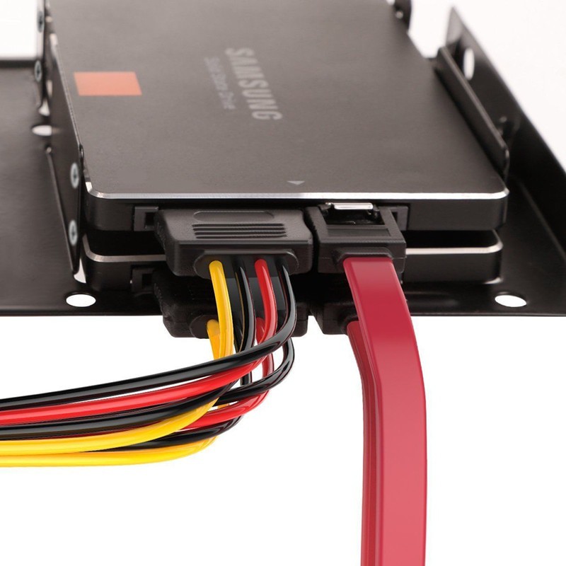 HSEN Enclosure Exernal HDD / SSD 2.5 Inch to 3.5 Inch 2 Bay