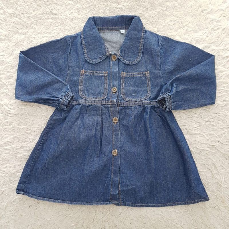 Dress anak Button Jeans dress