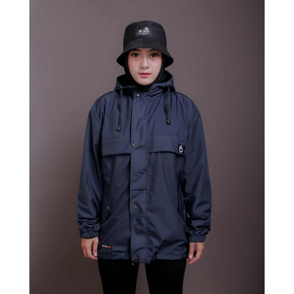 Jaket Parka Taslan ZN Simple Original Bojiel/Jaket Gunung Pria/Wanita/Jaket Outdoor Waterproof