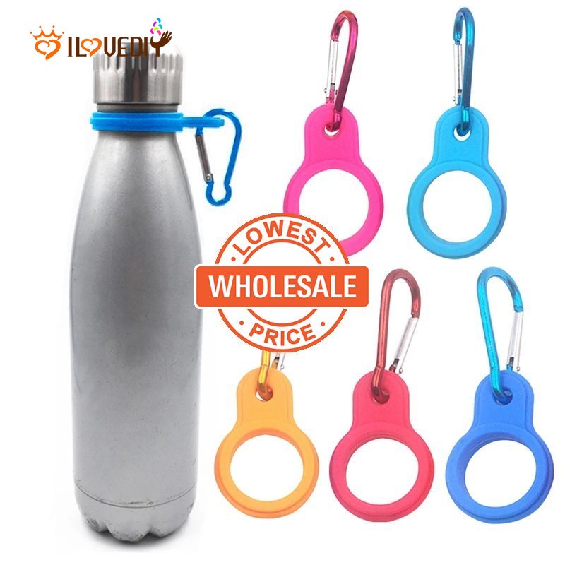 [Harga Grosir]1pc Klip Carabiner Holder Botol Minum Portable Anti slip Bahan Aluminum Untuk Outdoor / Olahraga / Camping / Hiking