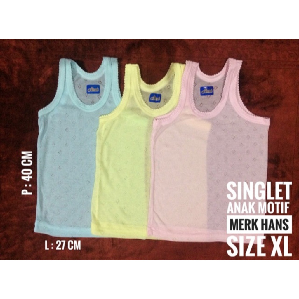 SINGLET / KAOS DALAM ANAK (hans) SINGLET MURAH ANAK