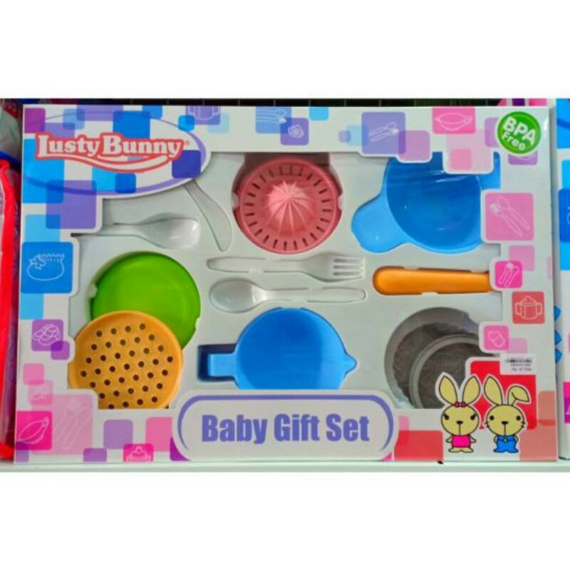 lusty bunny baby gift set
