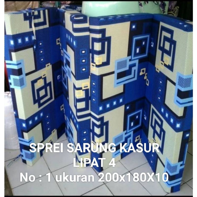 SPREI KASUR No 1 / 200x180x10 - SARUNG COVER KASUR BUSA LIPAT RESLETING NO 1 / 200X180X10