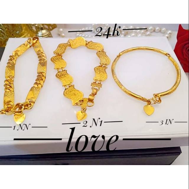 Xuping gelang lapis emas 24k 1906