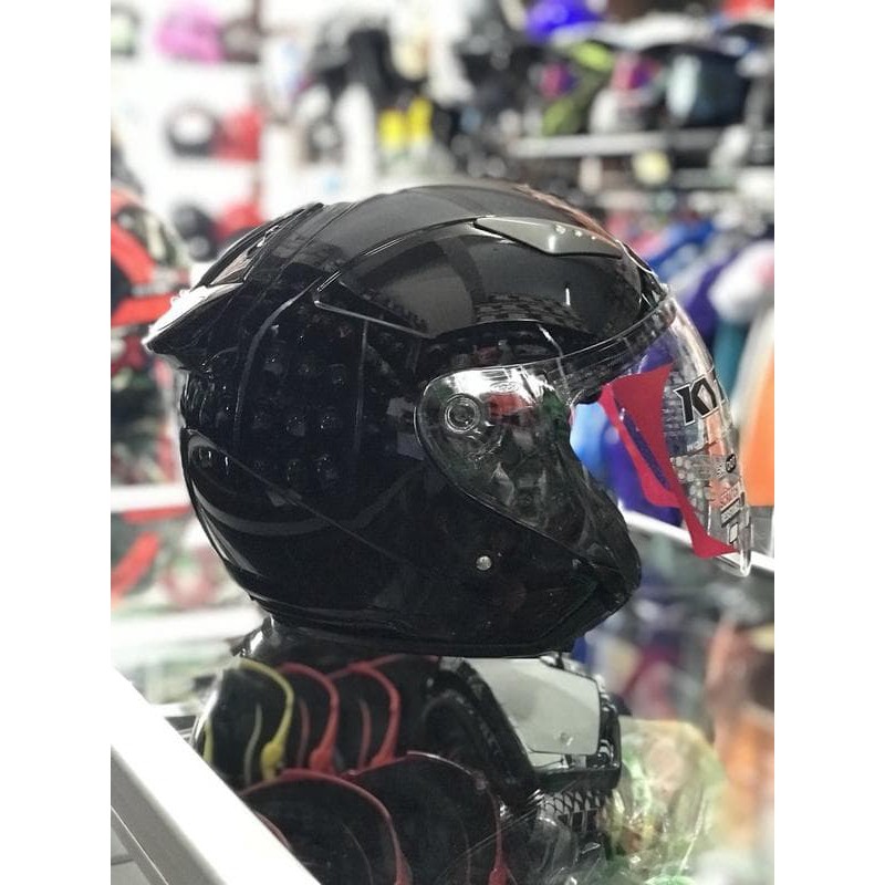Helm Half Face KYT Galaxy Black