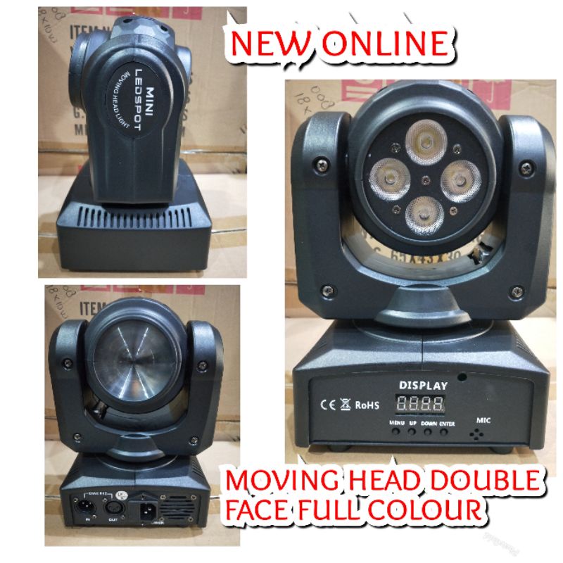 MOVING HEAD DOUBLE FACE FULL COLOUR 80W