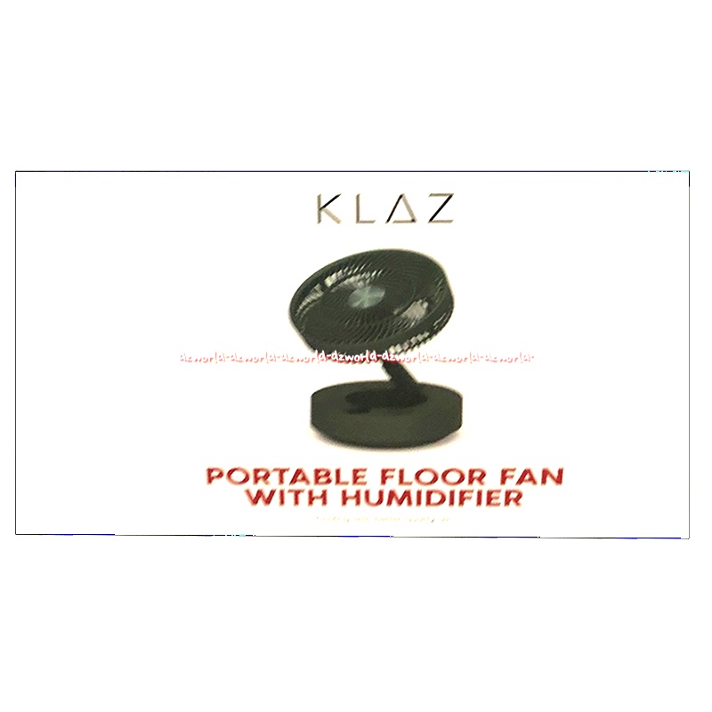 Klaz Portable Floor Fan With Humidifier Kipas Angin 2in1 Dengan Pelembab Udara Bisa Di Charge Bisa Tinggi 140cm