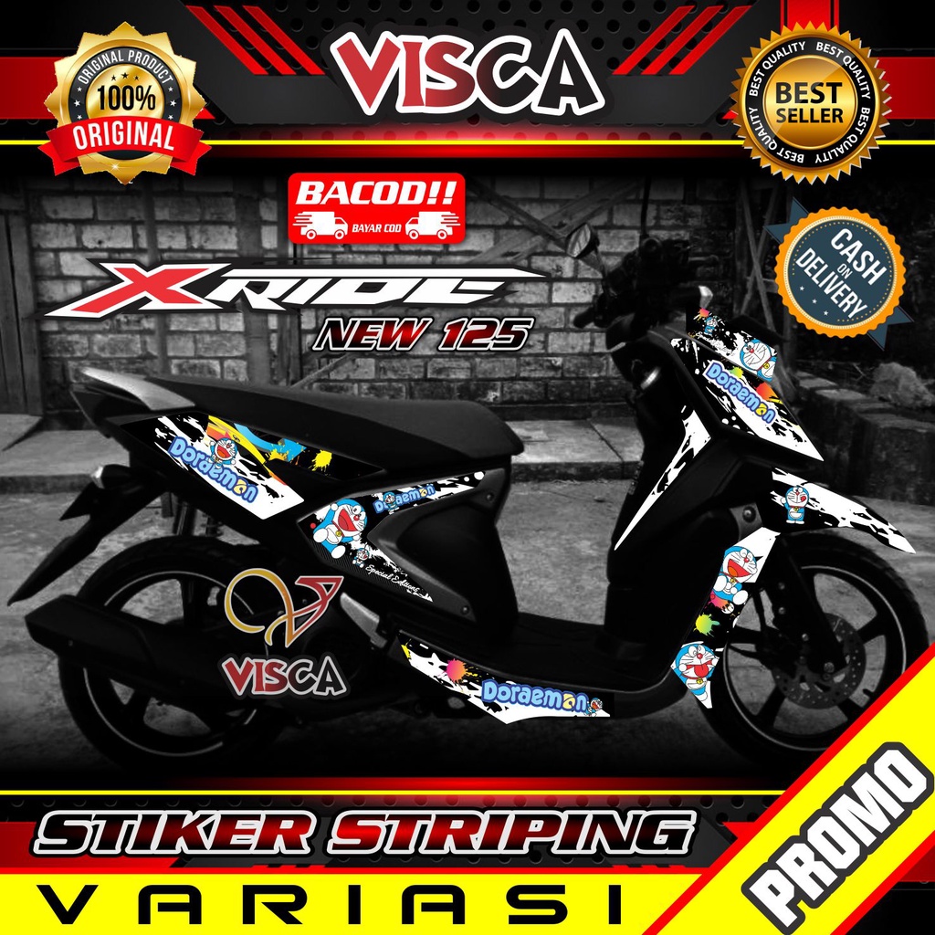 Striping X Ride 125 Stiker Sticker Striping Variasi Yamaha X Ride 125 - Striping Hologram X Ride 125