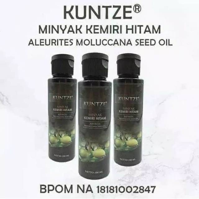 MINYAK KEMIRI HITAM KUNTZE ASLI 100 % ASLI