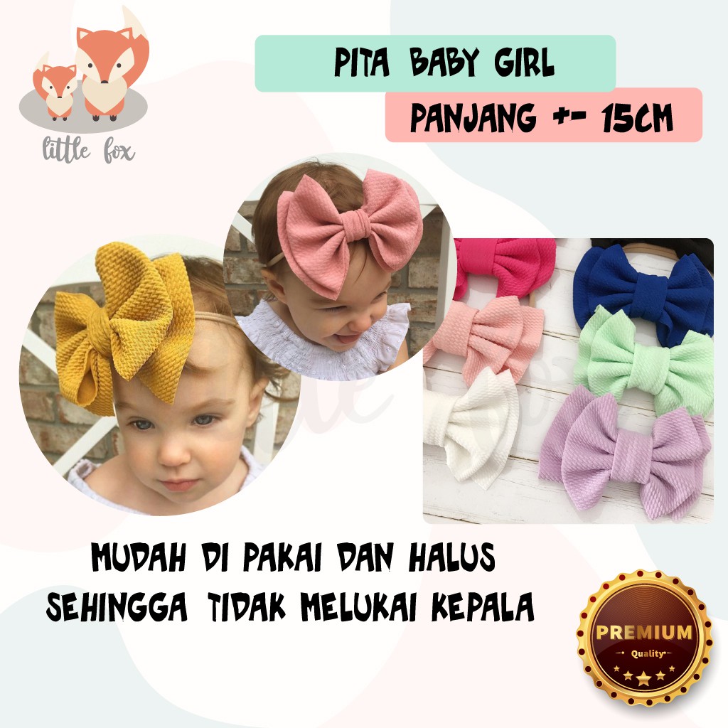 [ IMPORT] Pita Headband / Aksesoris Kepala Bayi / Bando Anak / Baby Girl