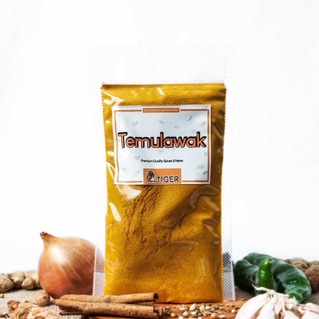 TEMULAWAK BUBUK - Curcuma Zanthorrhiza Powder / Bahan Herbal - Cake - Bumbu