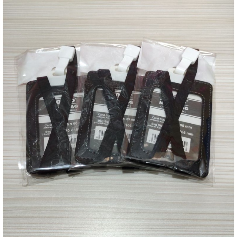 

Name tag joyko hitam kulit Nt-66