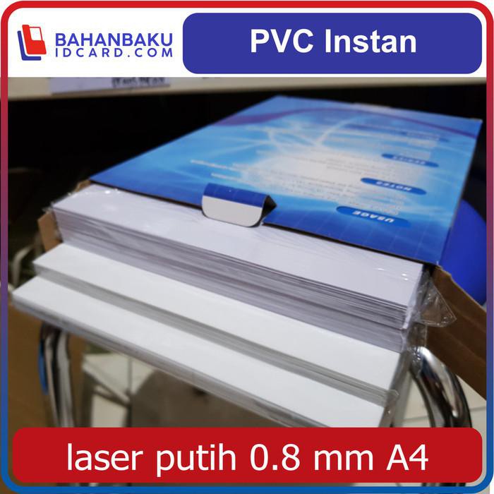 

New Best Seller Kertas Hvs / Pvc Instan Laser Putih Uk. A4 Tebal Jadi 0.76 Mm Isi 50 Set /Pack, 1 S