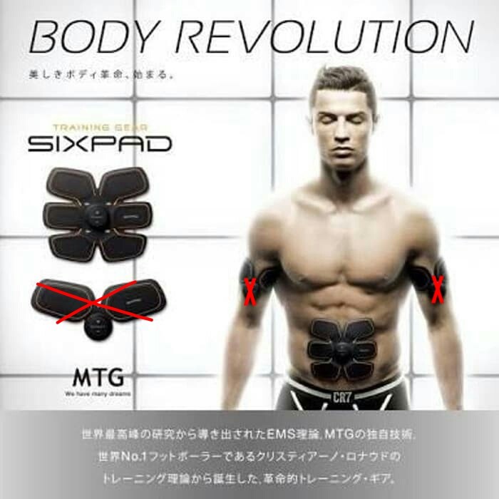 SIXPAD ABS pengencang otot perut smart fitness christian ronaldo
