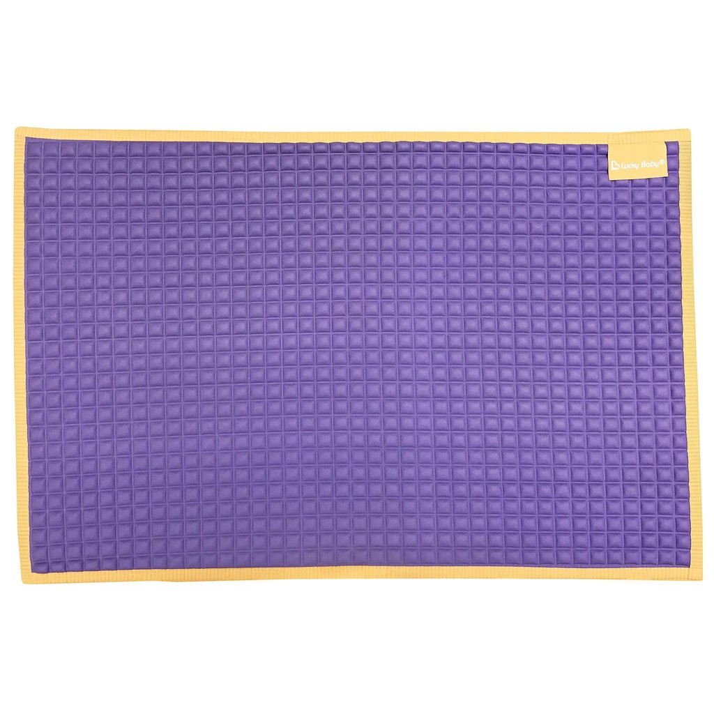 Jual Lb 4452 plain rubber cot sheet 90Cm X 60Cm (Purple/Orange