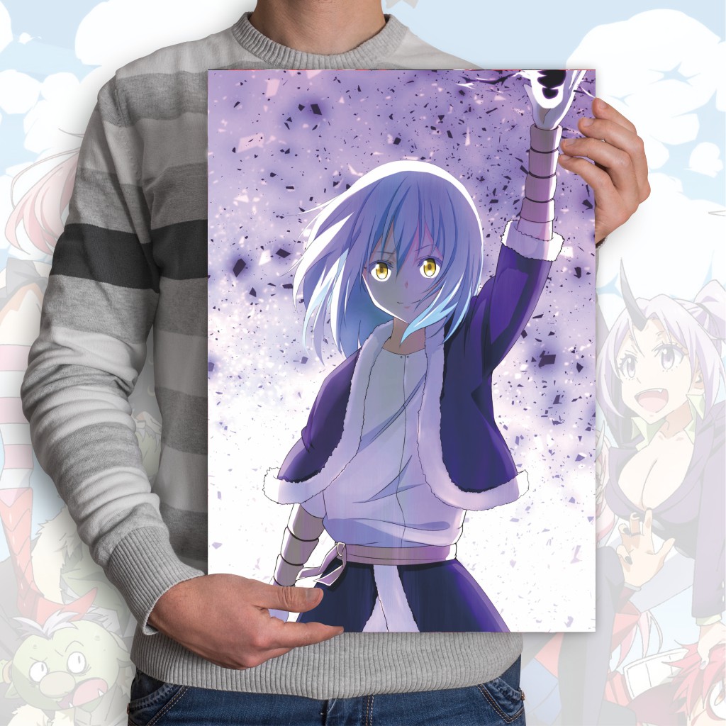 Poster Tensei Shitara Slime Datta Ken Tensura Anime Rimuru Shion Milim Benimaru Shuna - Ukuran A3+-4