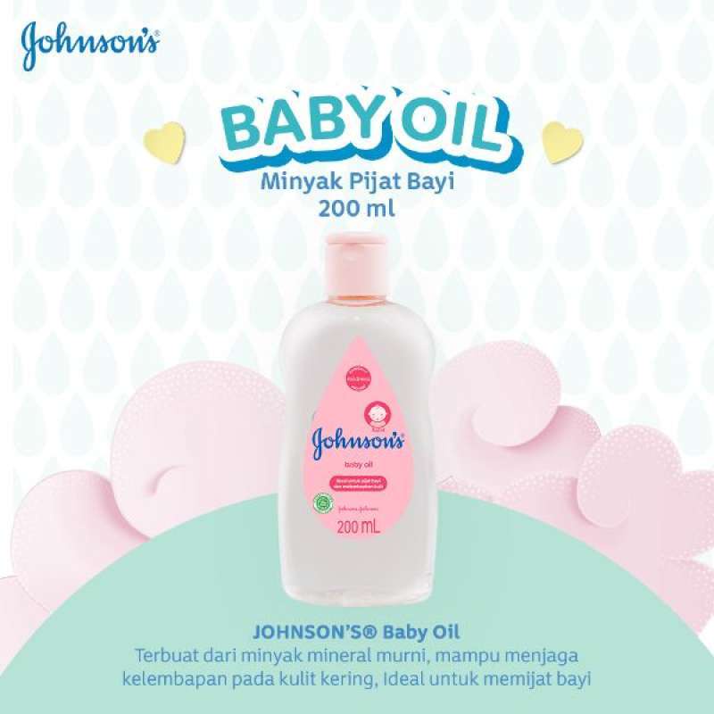 COD Johnsons Baby Oil - Minyak Pijat Bayi - Minyak Baby Oil Reguler - Johnson Baby Oil 200ml - Johns