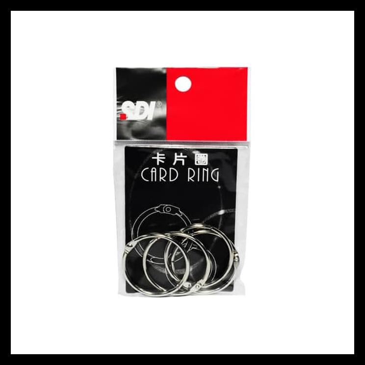 

TERBARU SDI, CARD RING 5753, 1-1/2", 4 PCS/PACK, 6 PACKS PAKET ALAT TULIS TERMURAH PING LENGKAP