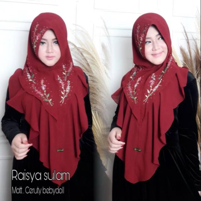 [ORIGINAL DESVIKA] Jilbab Khimar Desvika Raisya Sulam
