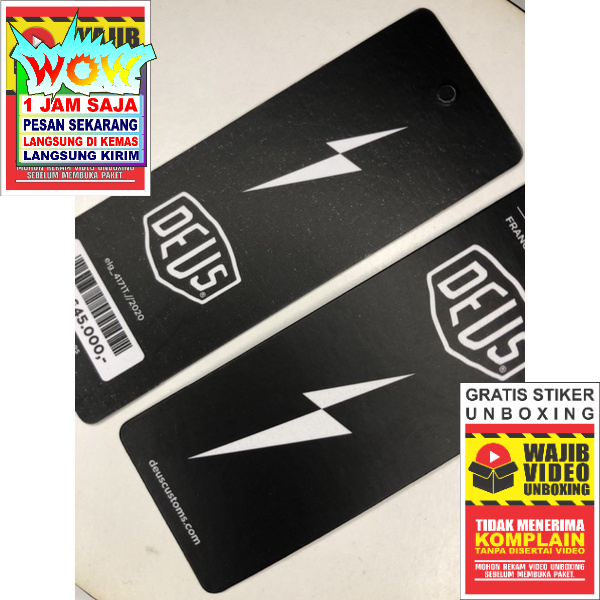 

DEUS LABEL HANG TAG SUPER PREMIUM CO 1X DI KIRIM 600PCS