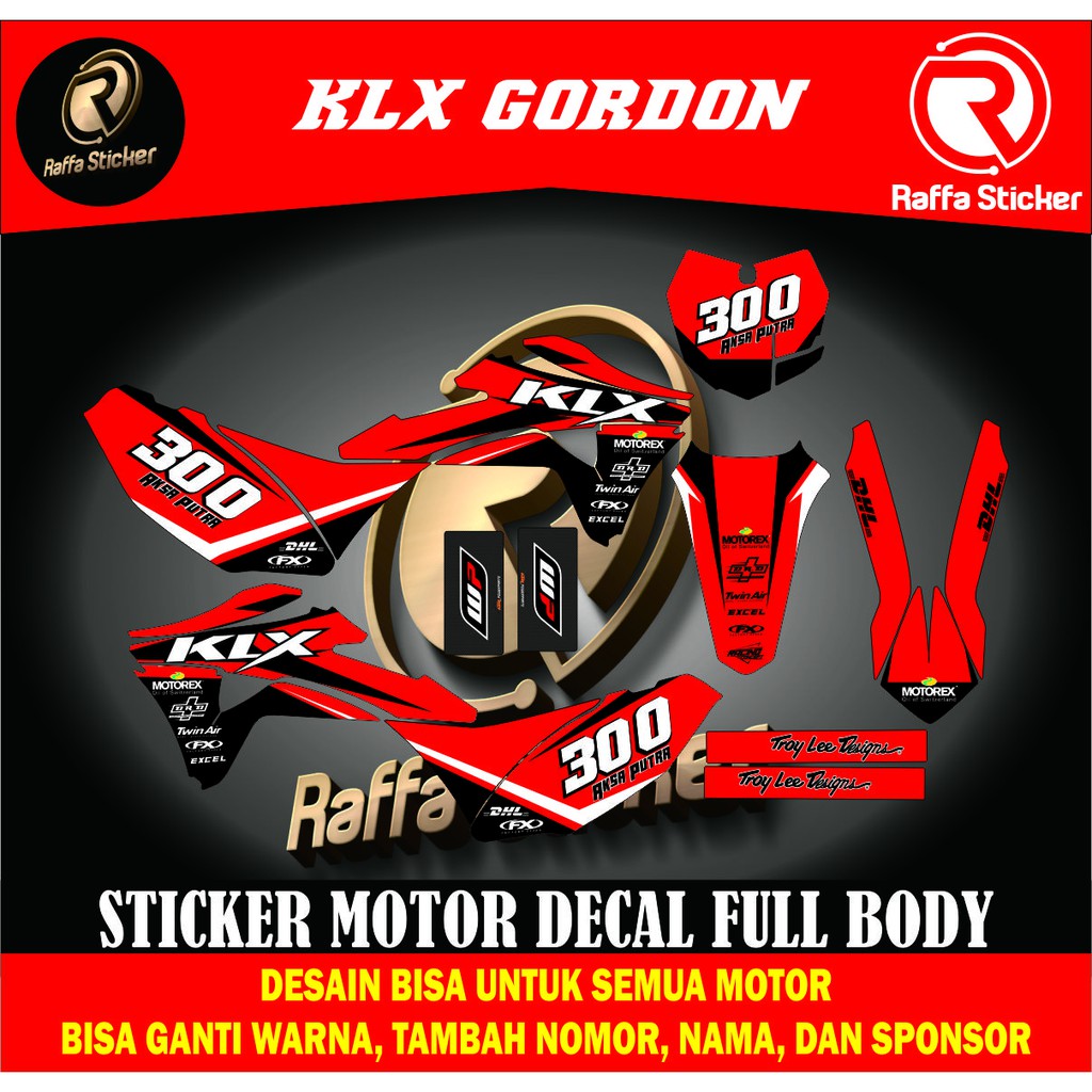 decal klx gordon dekal klx gordon decal stiker klx gordon dekal stiker klx gordon dekal sticker full