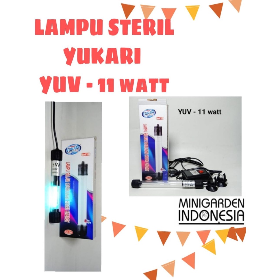 YUKARI YUV-11W WATT LAMPU UV LAMP STERILISASI SELAM AQUARIUM AQUASCAPE