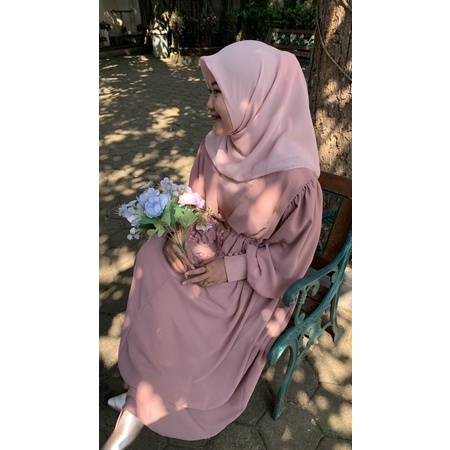 FLORENCE DRESS PREWEDDING BRIDESMAID ALA KOREA VINTAGE-Rose Gold