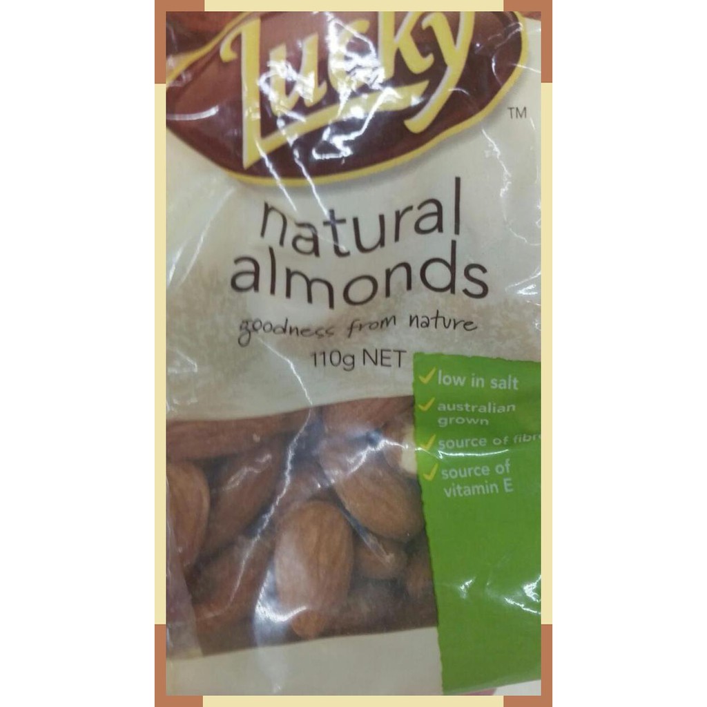 

kacang Almond | natural almond | Lucky | 110 gram