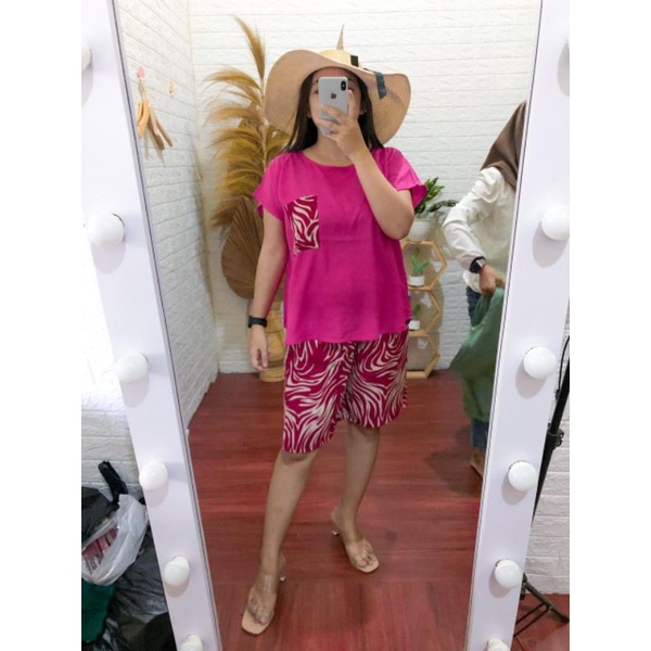 Daster setelan celana pendek