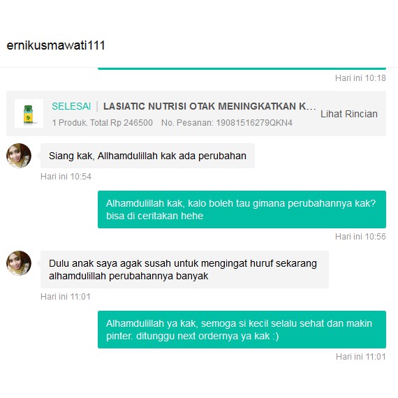 Vitamin Otak LASIATIC - Herbal Daya Ingat Otak Meningkatkan Konsentrasi Belajar &amp; Kecerdasan Anak