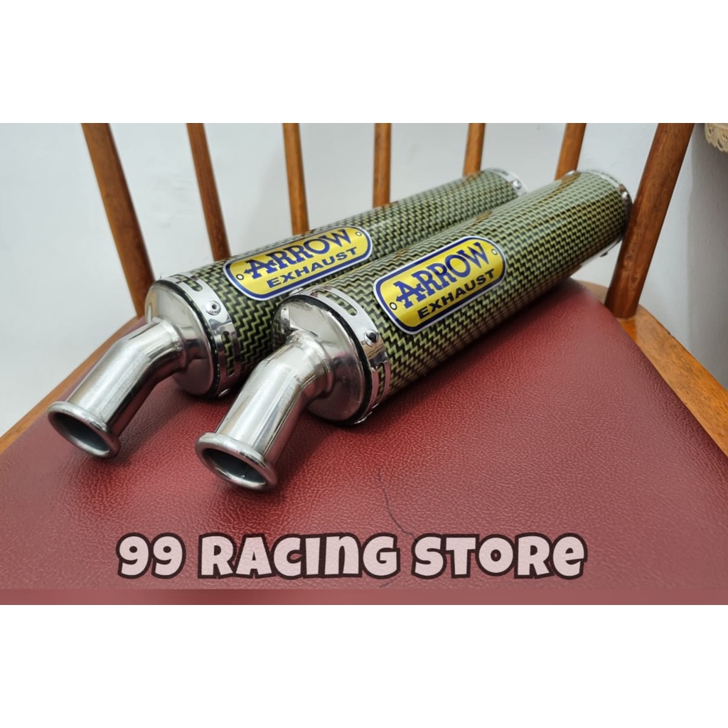 SILENCER KNALPOT ARROW CARBON KEVLAR UNTUK KNALPOT 2 TAK RX KING RGR NSR NINJA R RR SS-1