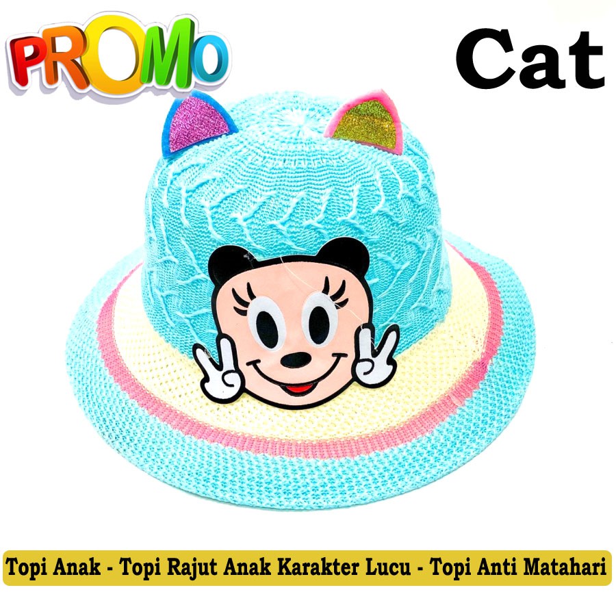 Topi Rajut Anak Karakter Lucu - Fashion Anak / Topi Anti Matahari