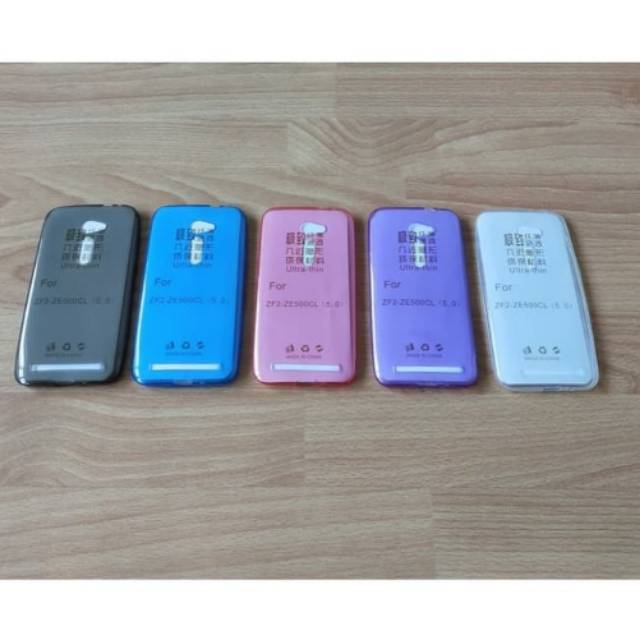 Ultrathin case Asus Zenfone 2 Jelly transparan Asus Zenfone 2 ZE500CL