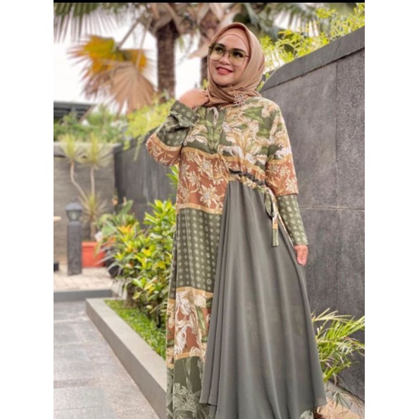 Kain Maxmara Motif Alea Terbaru cocok untuk Gamis dan Tunik ( Per 0.5 m)