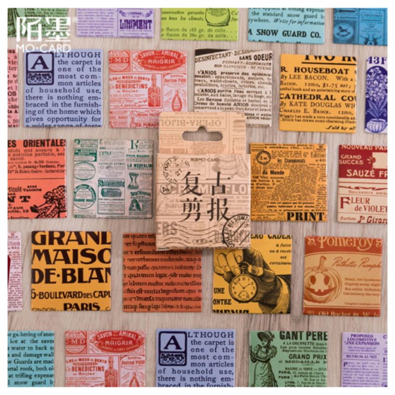 

45pcs sticker deco majalah aesthetic vintage