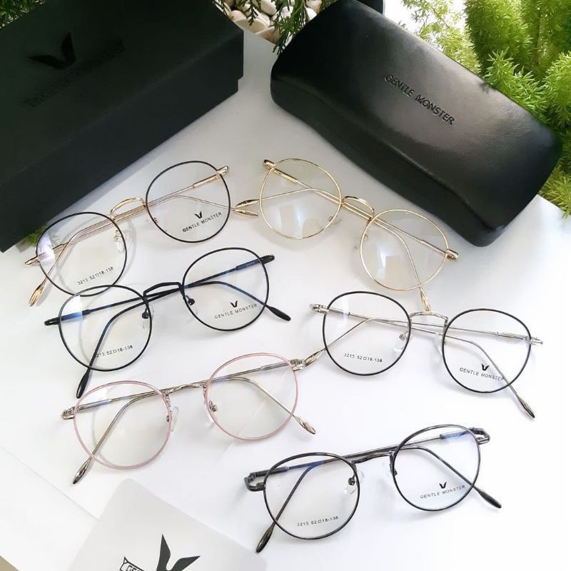 READY STOCK! - FRAME KACAMATA MINUS BESI URSULA 8213 OVAL PRIA WANITA FULL HITAM KACAMATA TRENDY