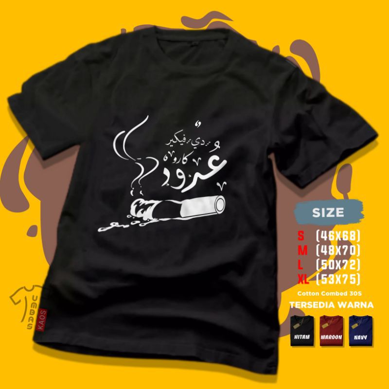 Kaos Santri Nusantara DIPIKIR KARO UDUD Kata Kata Arab - Baju Santri Salafi Mafia Sholawat Dakwah